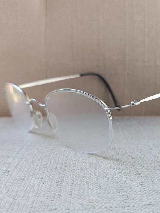 Carrera Glasses Frame Silver Tone Half Rim Wired Eyeglasses Frame Made in Italy main image 4